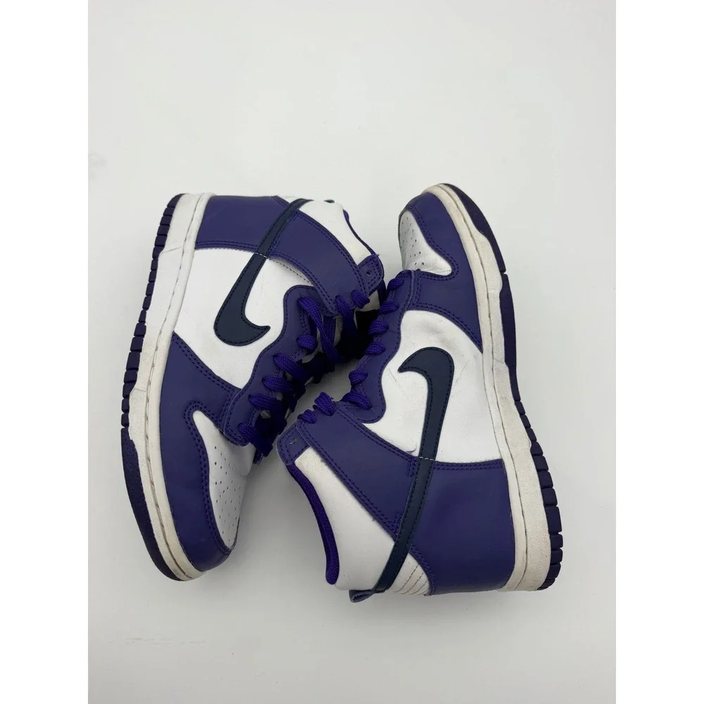 Nike Dunk High Court Purple White Kids Sneakers DH9751-100 5Y